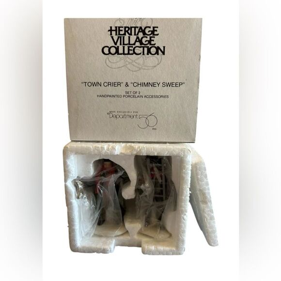 DEPT 56 TOWN CRIER & CHIMNEY SWEEP ACCESSORY - Picture 2 of 2